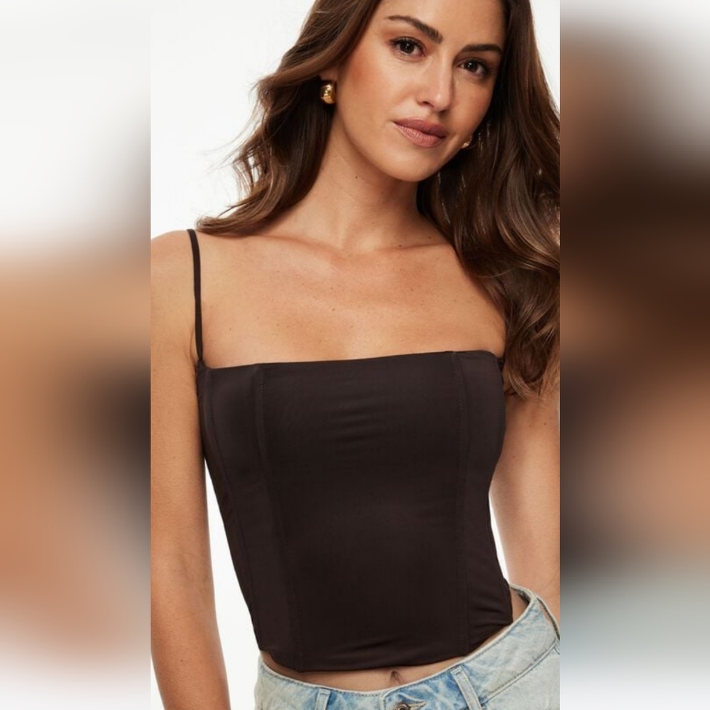 Dynamite bustier top with boning NWOT